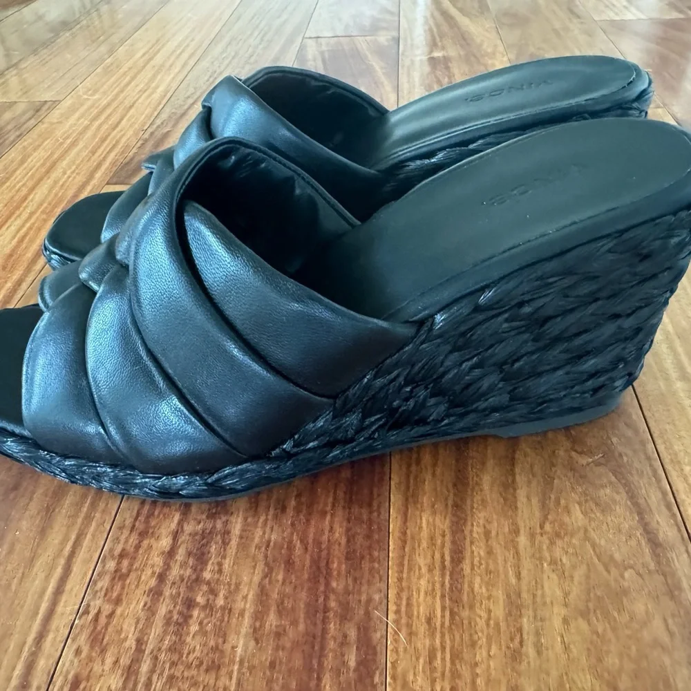 VINCE Gilian Espadrille Wedge Slide Sandal